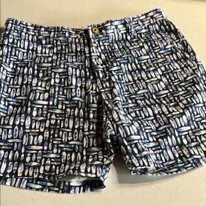 Robert Graham Blue  Geometric Shorts 36/7